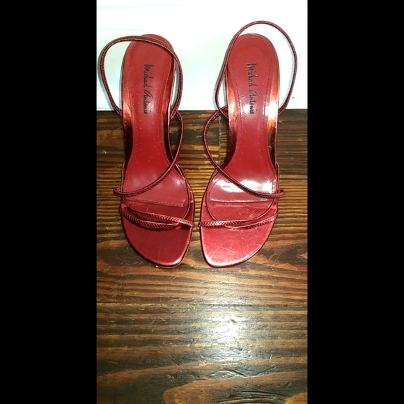 NEW LISTING!! MICHAEL ANTONIO STRAP HEELS - Picture 1 of 15